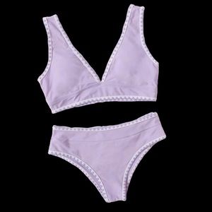 Stitch lilac swimsuit